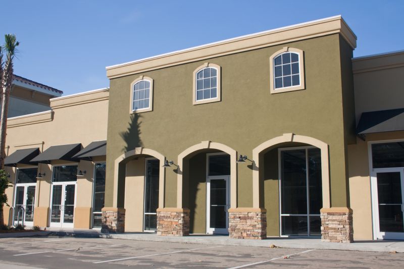 New Stucco Installation on Commercial Building